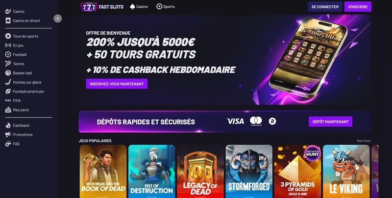 Découvrez les Avantages de Fast Slots Casino en Ligne en France
